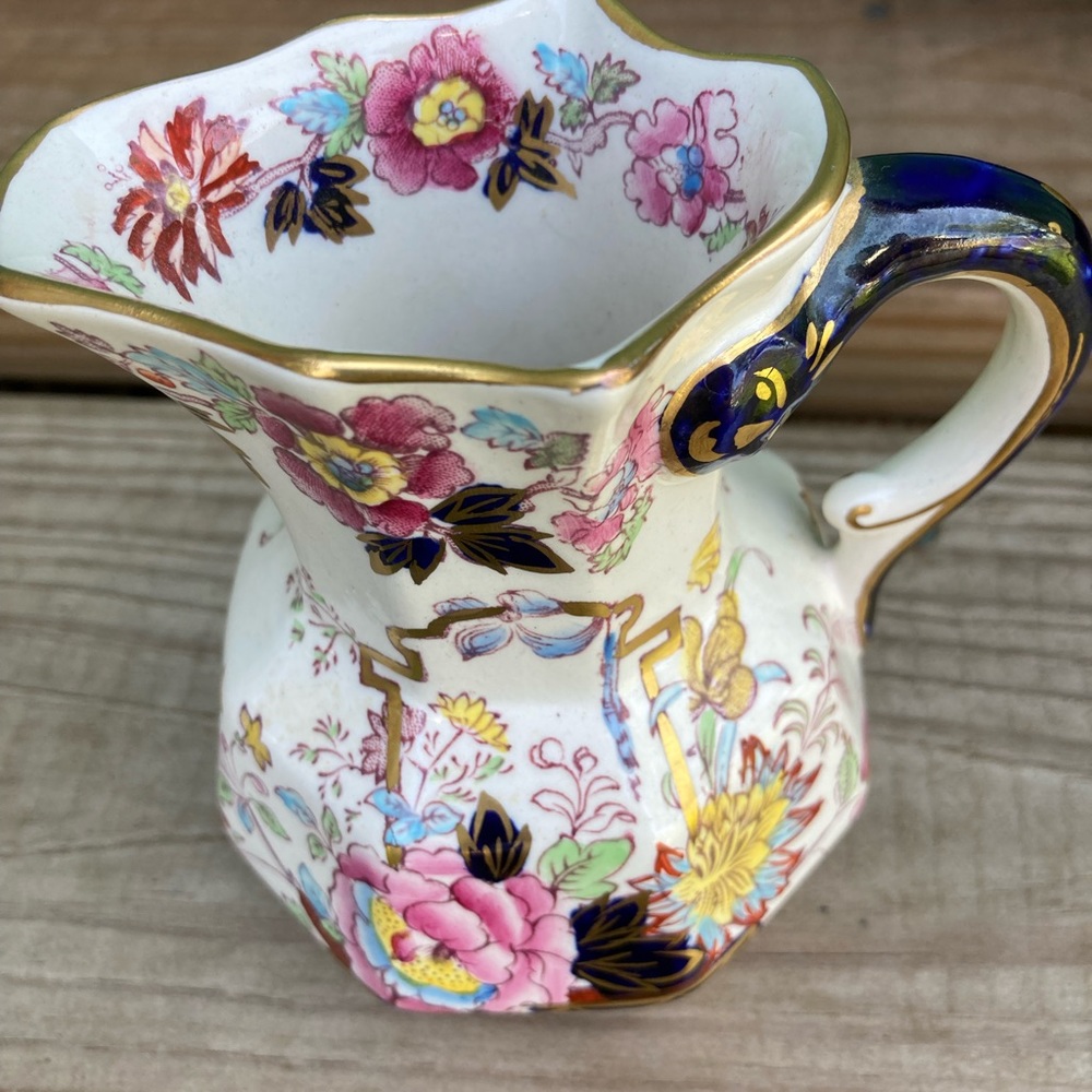 Masons Ironstone Brocade Small Floral Pitcher